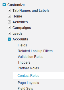 salesforce account contact roles