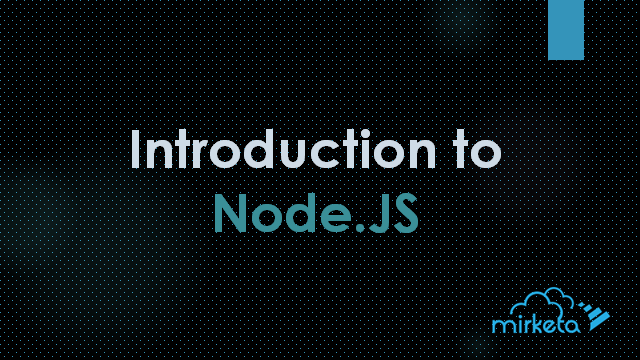 node js introduction