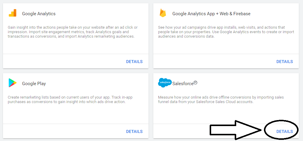 how to link google ads to salesforce
