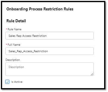 Restriction Rules Salesforce