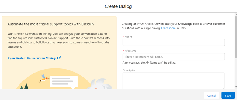 Salesforce Einstein Chatbot implementation